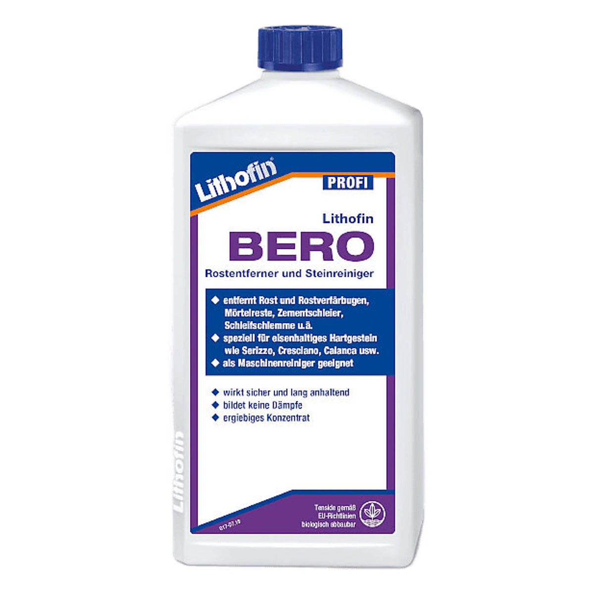 Lithofin BERO reiniger in een fles. Steenhersteller en reiniger.