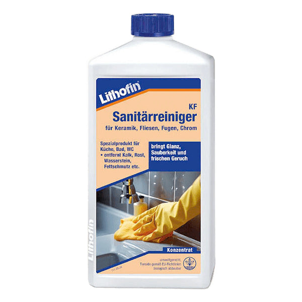 Lithofin KF Ceramic-Clean: fles reiniger voor keramiek, tegels, voegen en chroom.