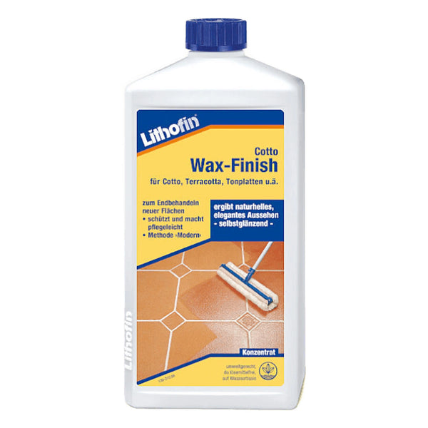 Lithofin TC Sealant fles voor steenzorg. Cotto Wax-Finish vloerbescherming en glans. Concentraat.