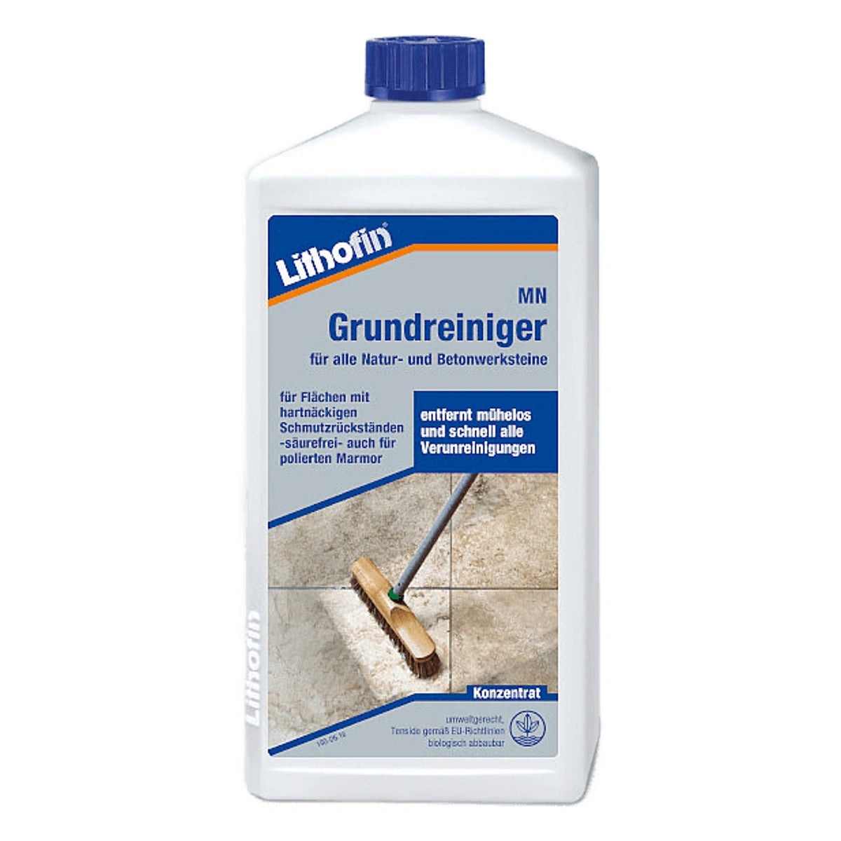 Lithofin MN Power-Clean fles. Dieptereiniger voor steen, tegels en voegen. Steenzorgproduct.