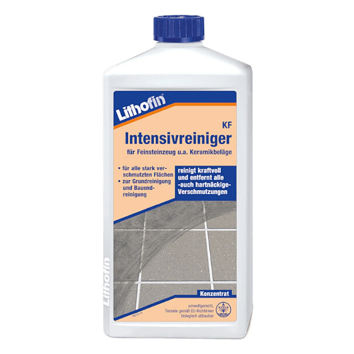 Lithofin KF Intensieve Reiniger fles. Professioneel steenverzorgingsproduct voor dieptereiniging.