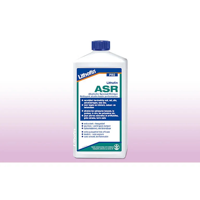Blik Lithofin PRO ASR Viskös, een steenzorgproduct.